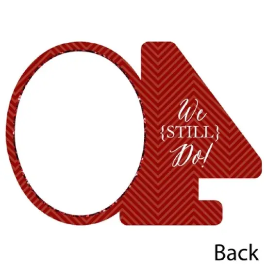 Big Dot of Happiness We Still Do - 40th Wedding Anniversary - Shaped Thank You Cards - Anniversary Party Thank You Cards with Envelopes - Set of 12 image {3}