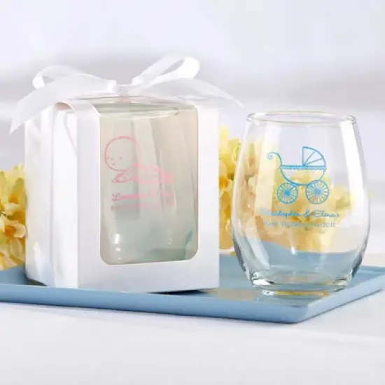 Kate Aspen 9 and 15 oz. Glassware Gift Box with Ribbon image {9}