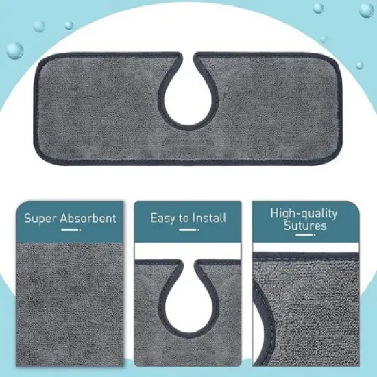 Sink Faucet Absorbent Mat,Ternal Sinkmat,Quick Dry Mat,Absorbent Microfiber Fabric image {4}