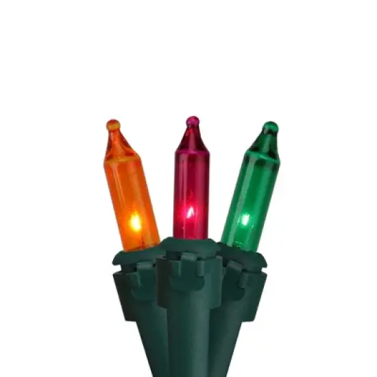 Northlight Christmas Mini Light Set - Multi-Color - 10' Green Wire - 50ct image {1}