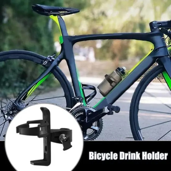 Unique Bargains Lightweight Plastic Bike Beverage Holders Black 1 Pc image {2}