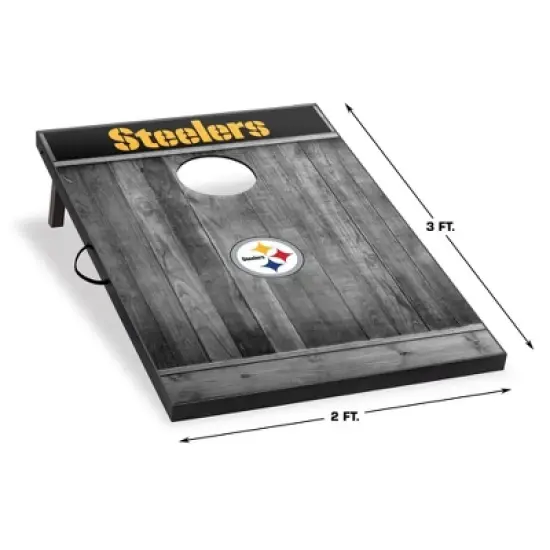 NFL Pittsburgh Steelers 2'x3' Cornhole Board - Gray image {1}