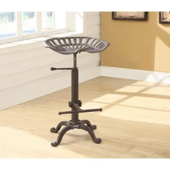 Adjustable Tractor Seat Counter Height Barstool - Hunter image {3}
