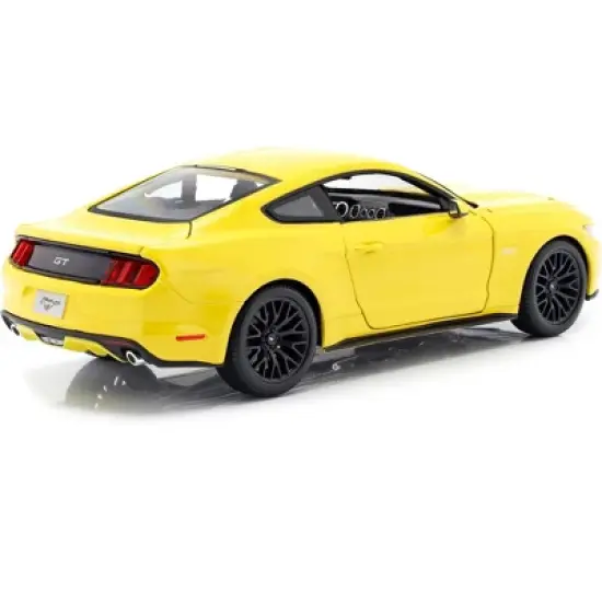 2015 Ford Mustang GT 5.0 Yellow 1/18 Diecast Model Car by Maisto image {4}