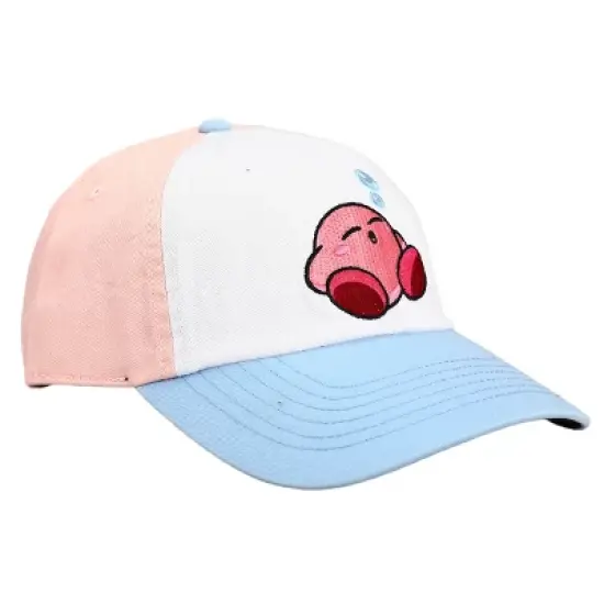 Kirby Sleeping Embroidered Art Men's Contrast Hat image {2}