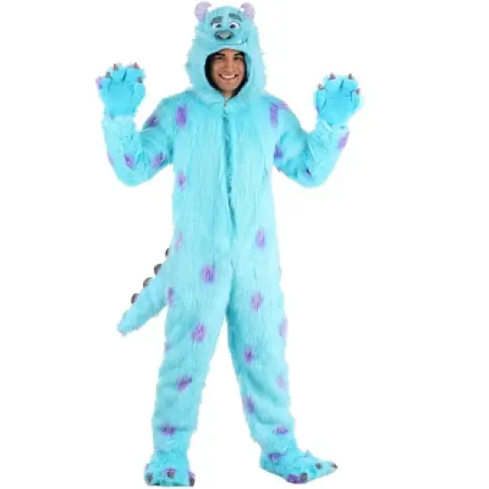 HalloweenCostumes.com Adult Disney Monsters Inc Sulley Halloween Costume | Adult Blue Monster Jumpsuit image {1}