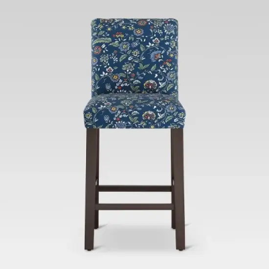 30" Parsons Barstool Bandana Blue Floral - Threshold&trade; image {1}