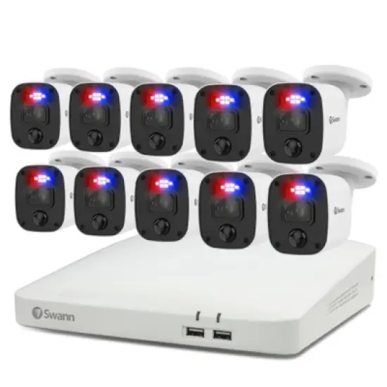 Swann DVR Security System, SWPRO Square Enforcer Bullet Camera, 84680 Hub, White image {12}