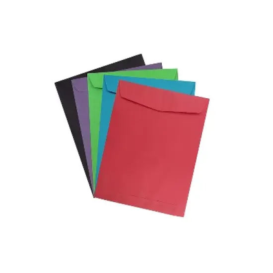 JAM Paper Open End #13 Catalog Envelope 10" x 13" Assorted 50/Pack (8035ASSRTD) image {4}