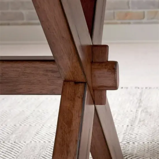Sedona Rectangular Trestle Dining Table Toffee - Home Styles image {2}
