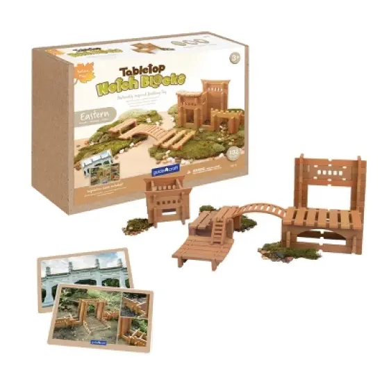 Guidecraft Notch Blocks - Eastern 132 Piece Set image {1}