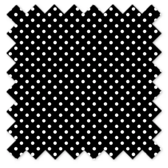  Bacati - Pin Dots Crib/Toddler Bed Skirt - White/Black image {1}