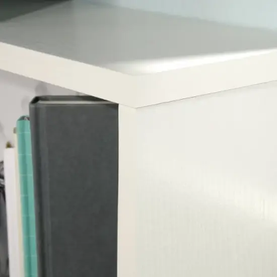 Full/Queen Hudson Court Headboard with Storage Pearl Oak - Sauder image {2}