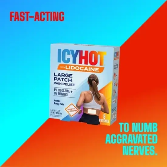 Icy Hot Pain Relief Patch with Lidocaine - 5ct image {3}