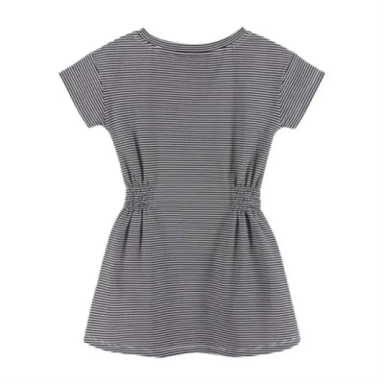 Andy & Evan Toddler Striped Butterfly Dress Black, Size 2T image {1}