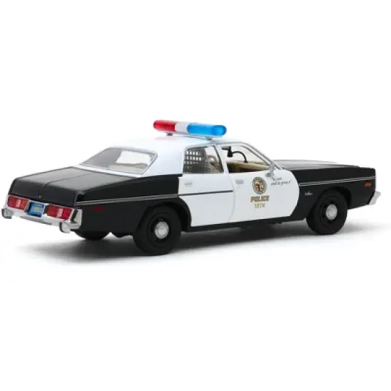 1977 Dodge Monaco "Metropolitan Police" Black & White "The Terminator" (1984) Movie 1/24 Diecast Model Car by Greenlight image {2}