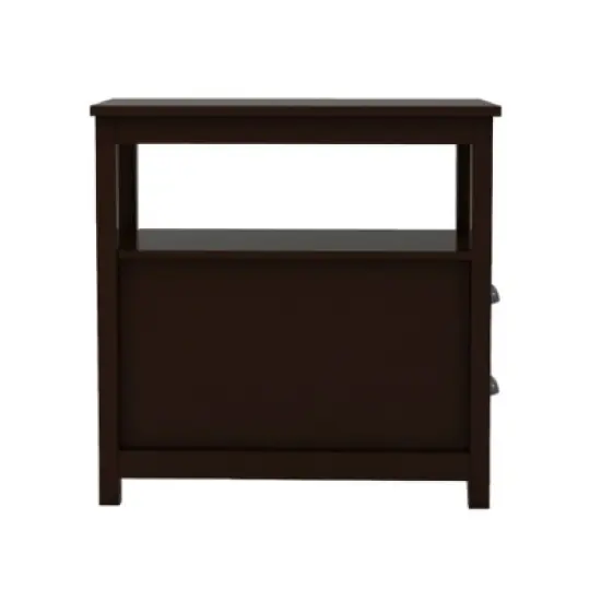 Organnice Brown Narrow Nightstand image {2}