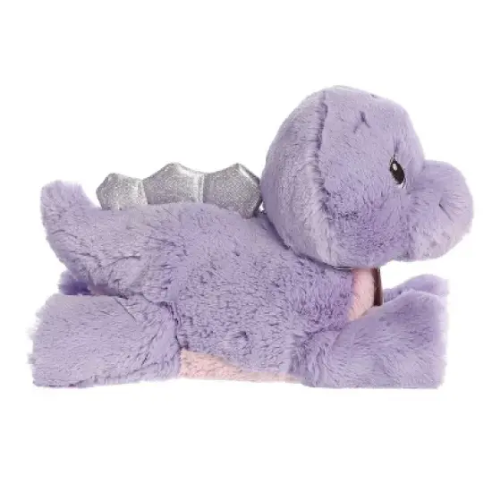 Aurora Small Stella Stegosaurus Precious Moments Inspirational Stuffed Animal Purple 8.5" image {3}