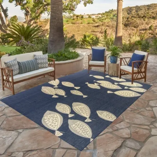 6'6" x 9'6" Paseo Loutro Outdoor Rug - Avenue33 image {1}