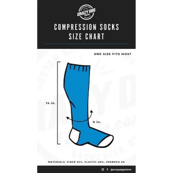 Breakfast Foods Funny Novelty Compression Socks for Women Adult Size - Crazy Dog Compression Socks Gift for Mom image {3}