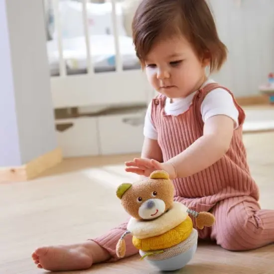 HABA Roly Poly Bear Soft Wobbling & Chiming Baby Toy image {4}