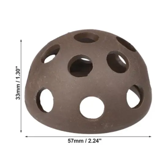 Unique Bargains 1.30x2.24 Inches Resin Aquarium Hideaway Rock Cave Fish Tank Decoration Brown image {3}