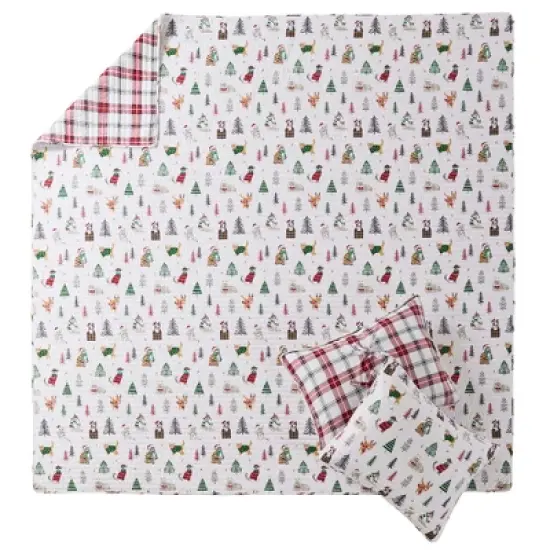 Meowy Christmas Quilt Set - Levtex Home image {4}