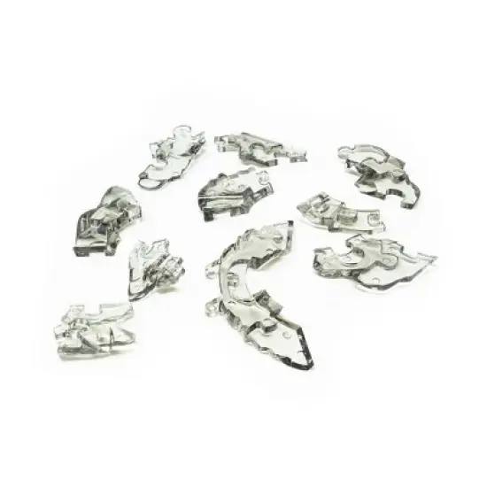 AreYouGame.com Crystal Puzzle Pearl (Black Shell) - 48pc: 3D Plastic Puzzle, Educational Nature Theme image {4}