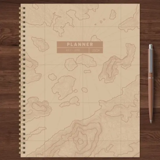 TF Publishing 2023-24 Academic Planner Weekly/Monthly 8.5"x11" Map of the World image {5}