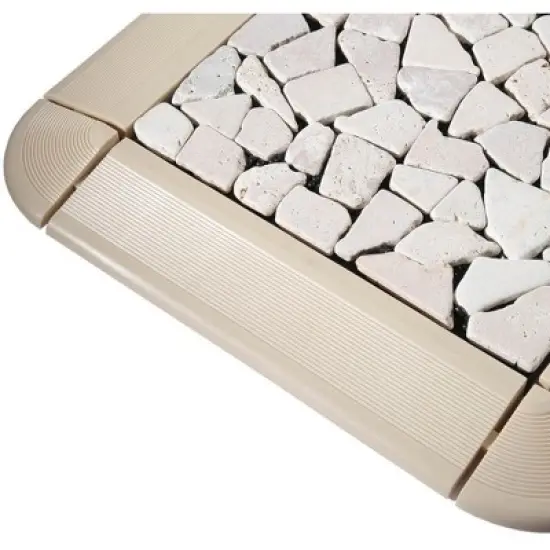 Courtyard Casual Tile Edge Kit (Off White), 20 Edge and 4 Corners image {9}