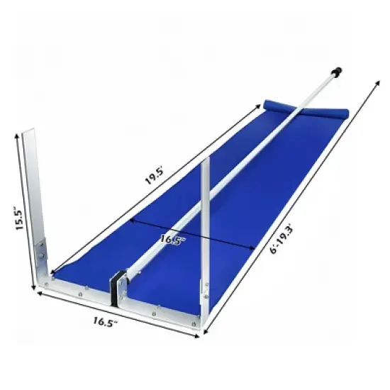 Costway 20ft Roof Snow Rake Removal Tool Lightweight w/ Adjustable Telescoping Handle image {1}