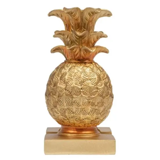 2pc Pineapple Bookend Set Bronze - Storied Home image {12}