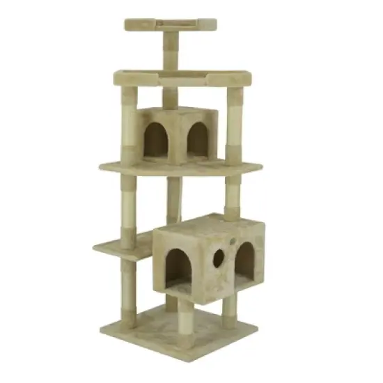 Go Pet Club 60" Cat Tree House with Sisal Scratching Posts F2020 image {3}