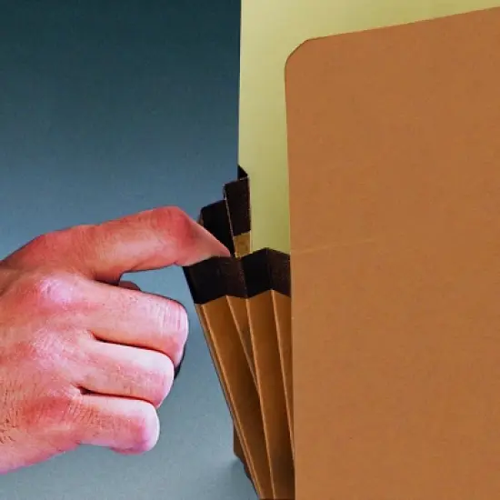 Smead File Pocket, Straight-Cut Tab, 5-1/4" Expansion, Letter Size, Assorted Colors, 5 per Pack (73836) image {4}