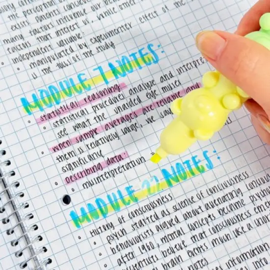 Wrapables Mini Stackable Highlighters, Cute Multi-color Markers, Teddy Bears image {3}