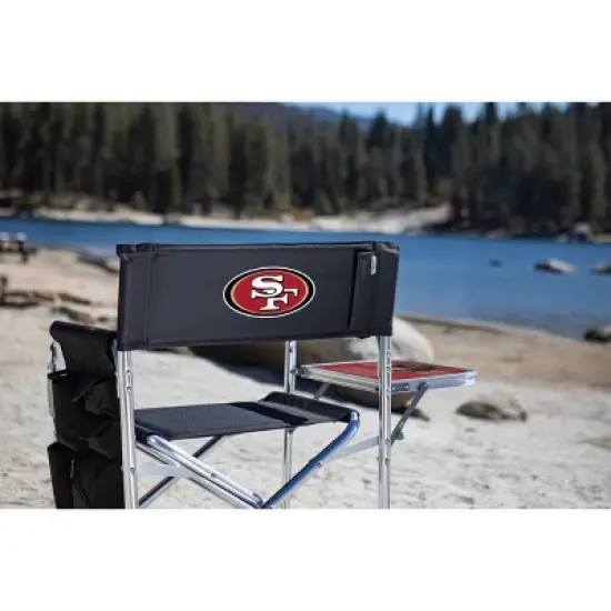 NFL San Francisco 49ers Portable Camp Chair with Table image {3}