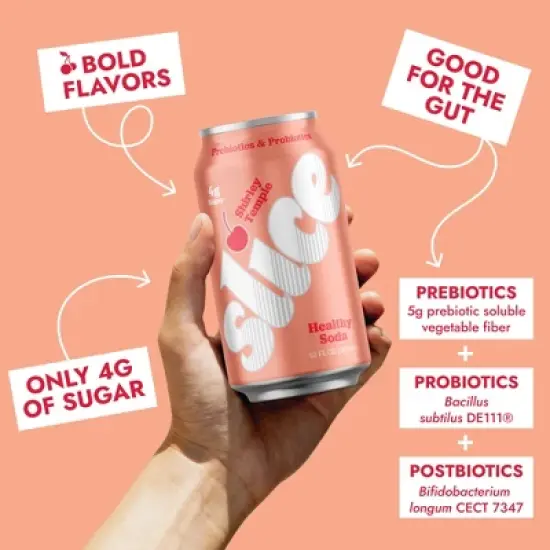 Slice Shirley Temple Healthy Soda - 12 fl oz image {3}