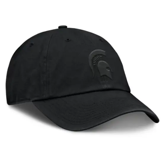 NCAA Michigan State Spartans Unstructured Black Tonal Cotton Hat image {2}