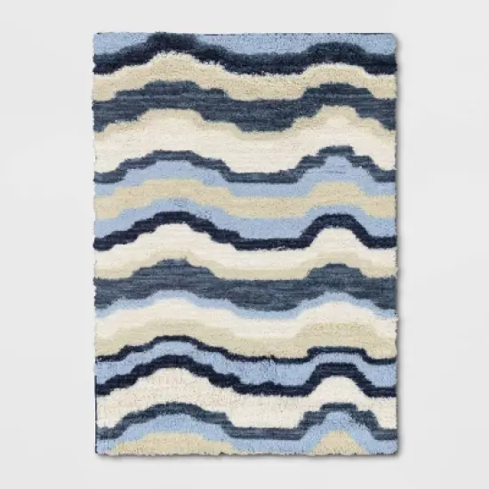 Waves Area Kids' Rug Blue/Green - Pillowfort&trade; image {5}