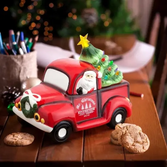 Mr. Christmas LED Nostalgic Vintage Truck Cookie Jar - 10.5" image {2}