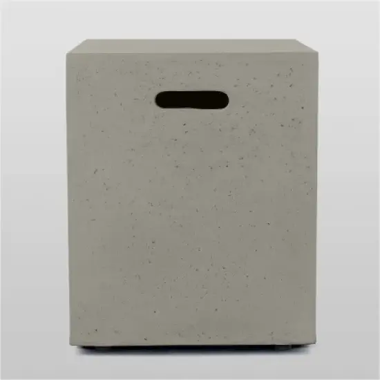 Oana 12pc Acacia U-Shaped Sectional Sofa Set with Fire Pit - Teak/Beige and Light Gray - Christopher Knight Home image {4}