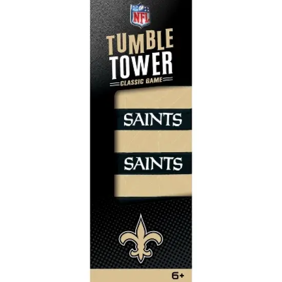 MasterPieces Real Wood Block Tumble Towers - NFL New Orleans Saints image {1}