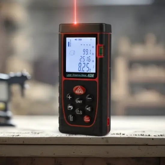 Stalwart 130FT Laser Measure with Backlit Display image {8}