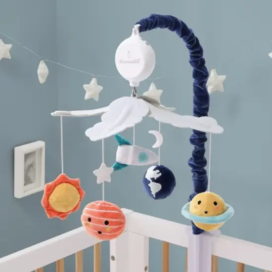 The Peanutshell Spectacular Space Baby Musical Crib Mobile - Planets/Rockets image {2}