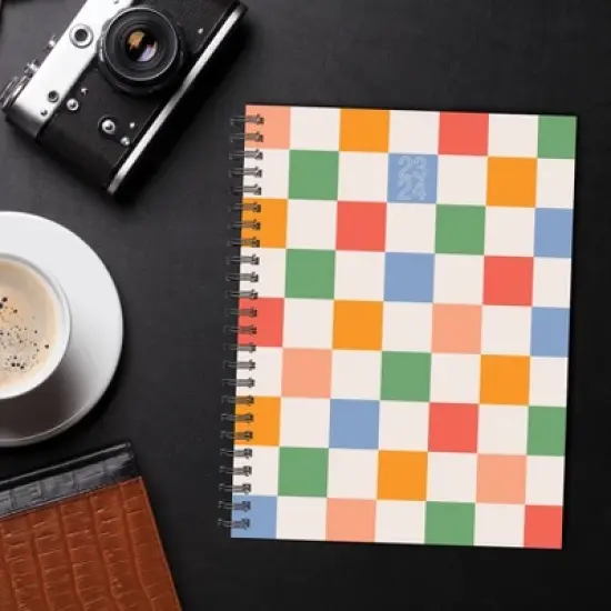 Willow Creek Press 2023-24 Academic Weekly Planner 6.5"x8.5" Softcover Retro Checkers image {5}