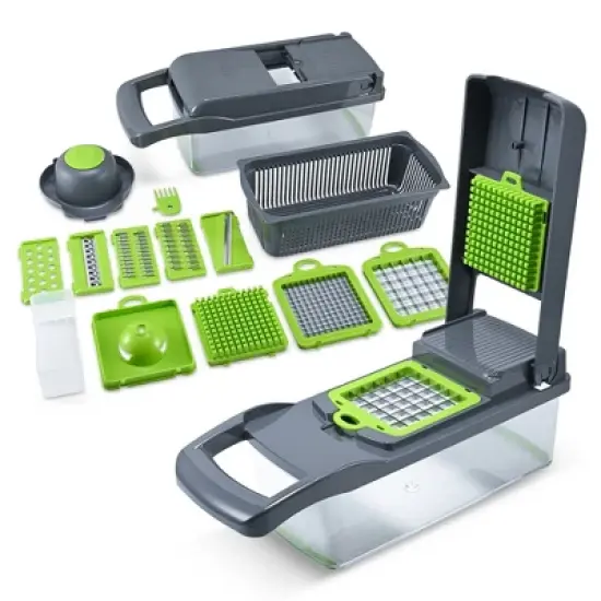 Cheer Collection 10 in 1 Food Slicer and Vegetable Cutter with 8 Blades image {7}