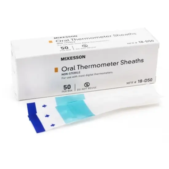 McKesson Oral Thermometer Sheaths, Disposable Covers, 50 Count image {7}