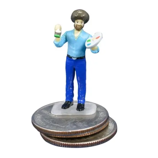 Super Impulse Worlds Smallest Micro Figure | Bob Ross image {1}