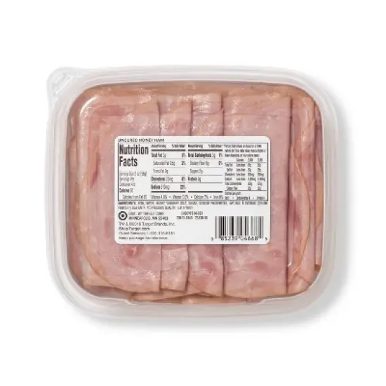Uncured Honey Ham Ultra-Thin Deli Slices - 9oz - Good & Gather&trade; image {2}