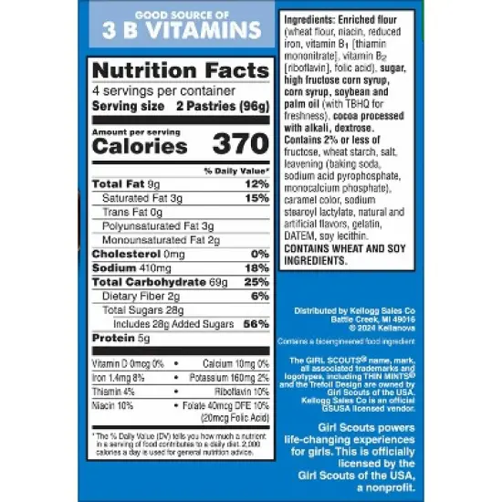 Pop-Tarts Girl Scouts Frosted Thin Mint Chocolate Filling Toaster Pastries - 13.5oz/8ct image {8}